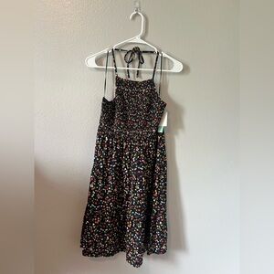 Abound Kids Floral Dress - Black and Multicolor